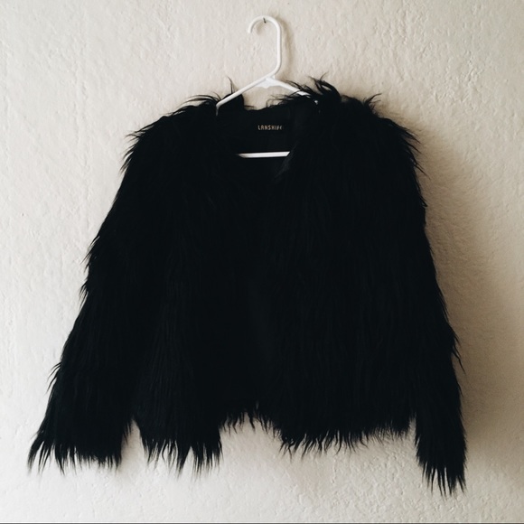 Jackets & Blazers - Black Fur Coat
